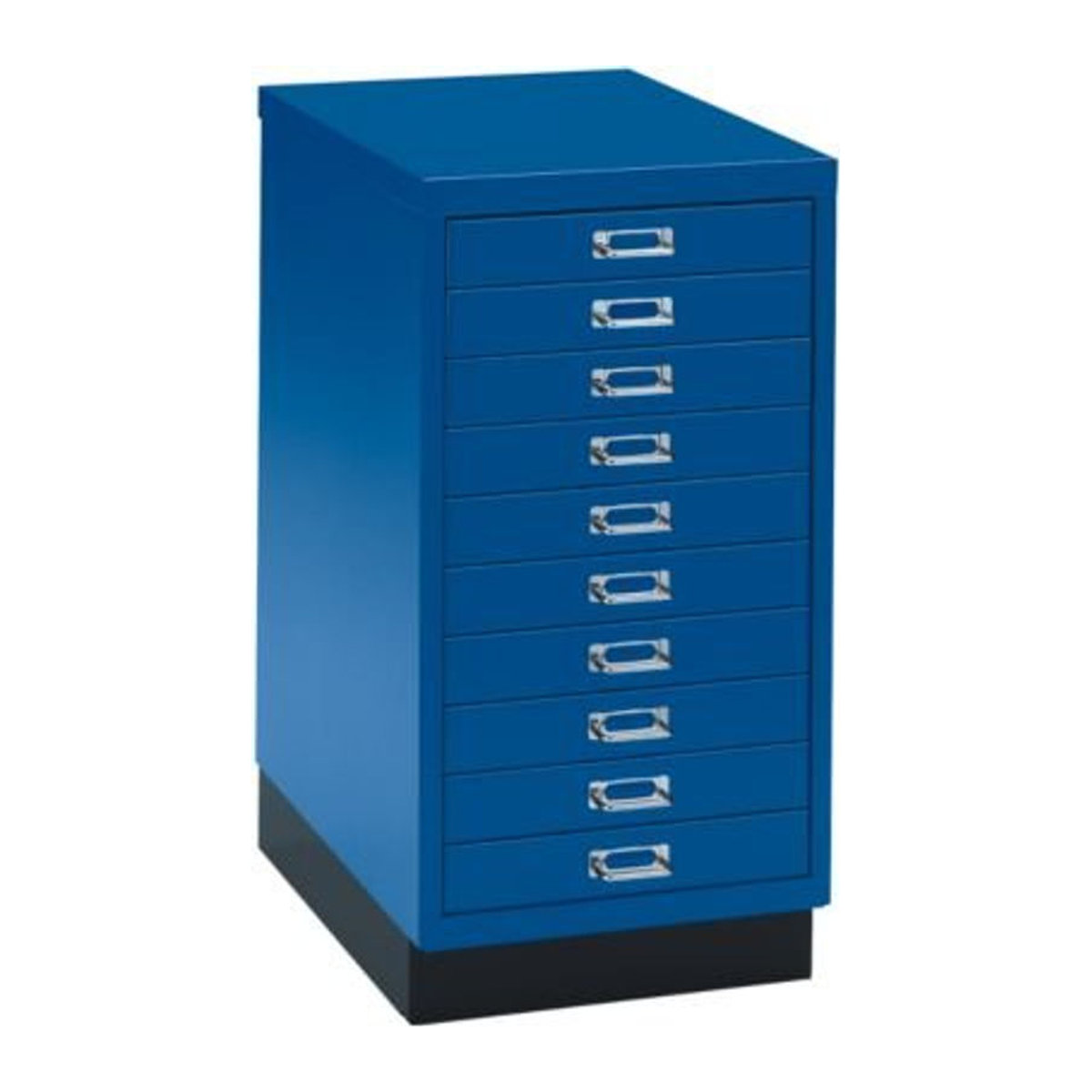 SSI Schubladenschrank DIN A3 Aktenschrank mit 10 Schubladen, Farbe: Blau, Höhe: 67,5 cm - Bild 1