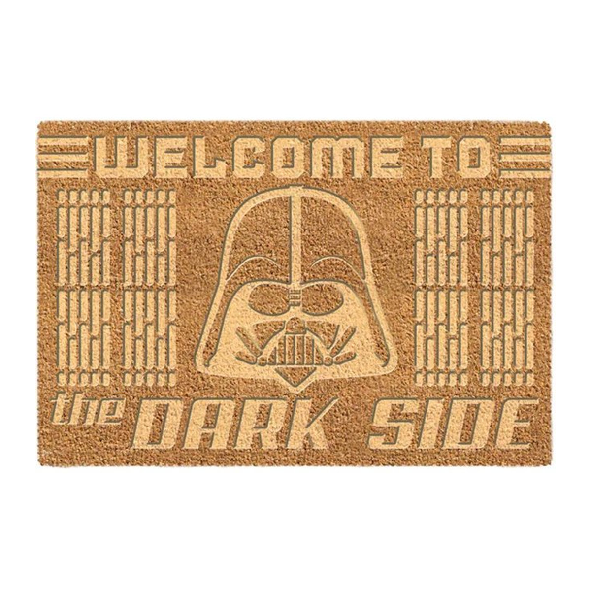 Star Wars Fußmatte Willkommen auf der dunklen Seite aus geprägter Kokosfaser in Braun, One Size - Bild 1