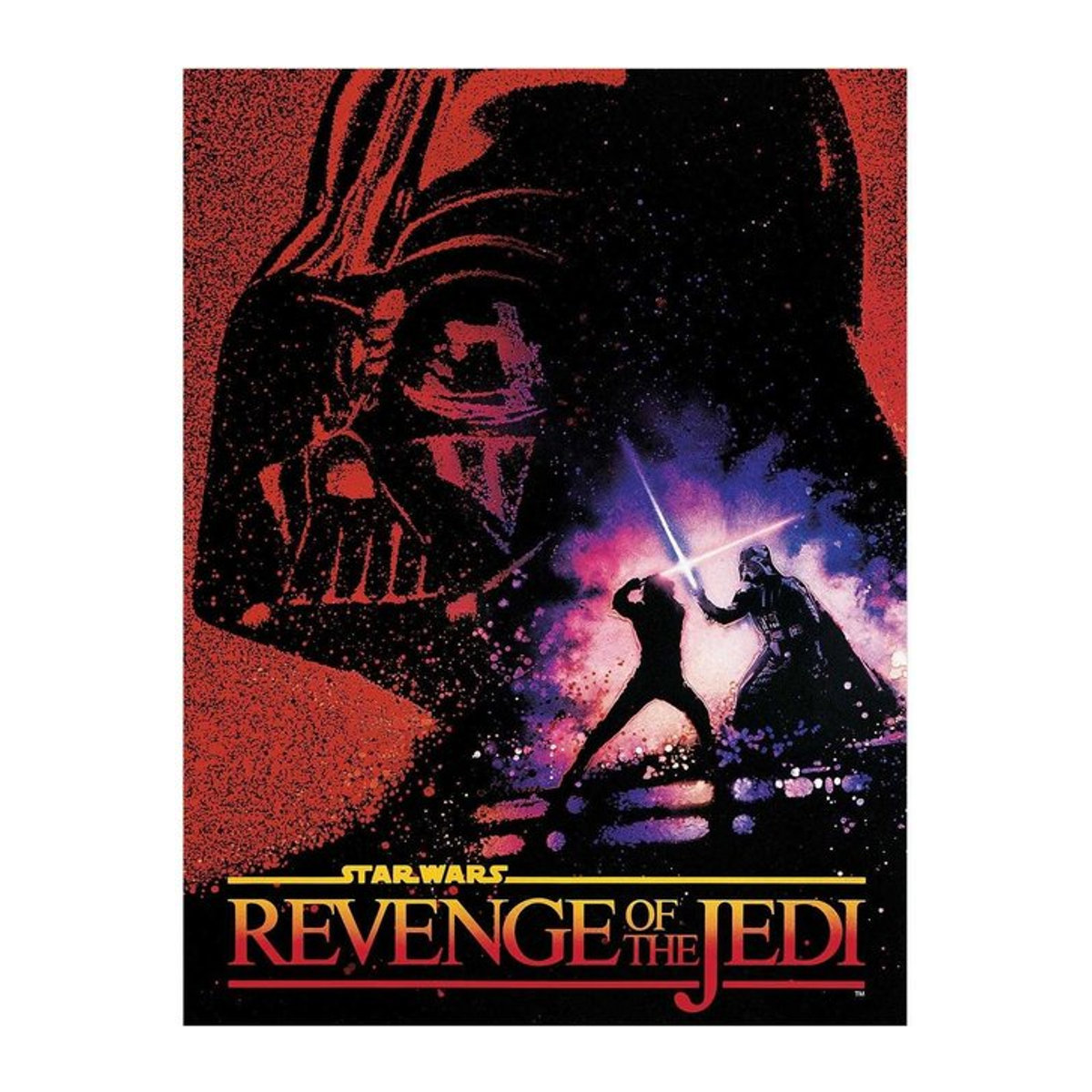 Star Wars Rache der Jedi Wandbild Darth Vader mit Lichtschwert von Pertemba FR - Apparel, Schwarz/Rot, Breite: 40 cm, Höhe: 30 cm, Tiefe: 30 cm - Bild 1