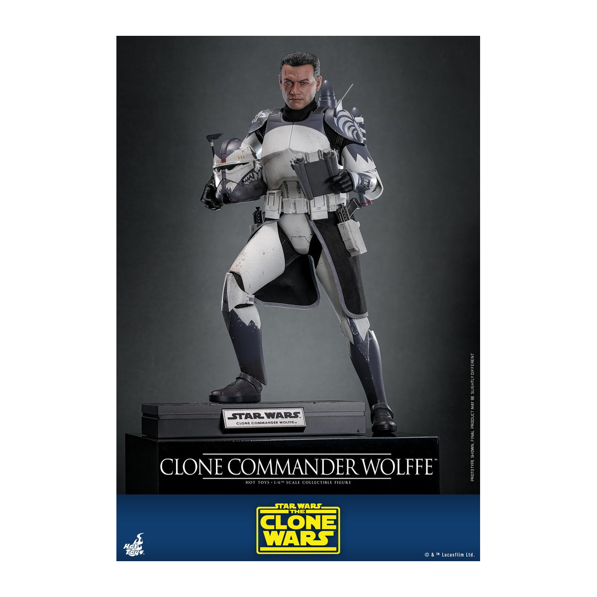 Star Wars The Clone Wars Commander Wolfe Maßstabsfigur im Maßstab 1/6 mit einer Höhe von 30 cm - Bild 2