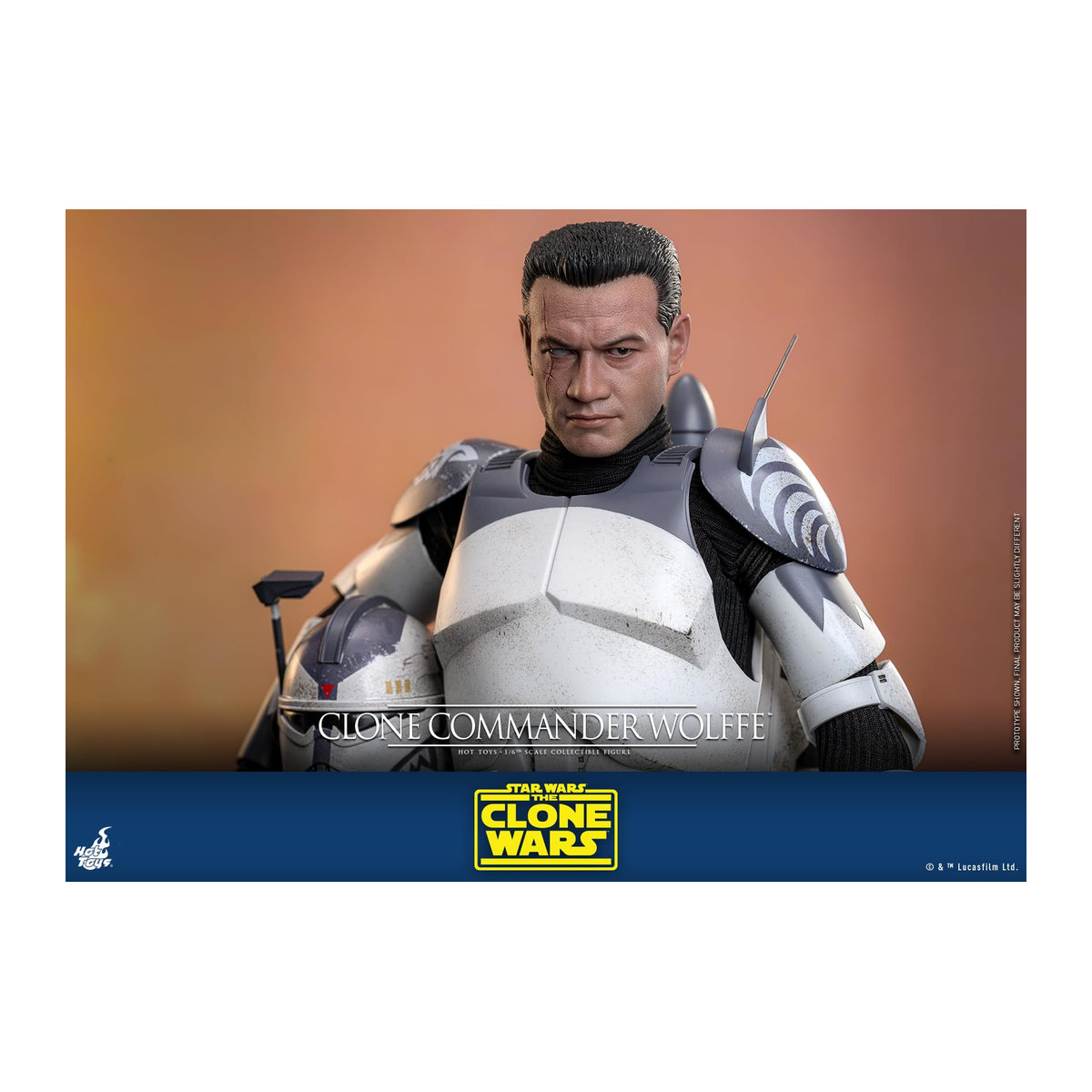 Star Wars The Clone Wars Commander Wolfe Maßstabsfigur im Maßstab 1/6 mit einer Höhe von 30 cm - Bild 3