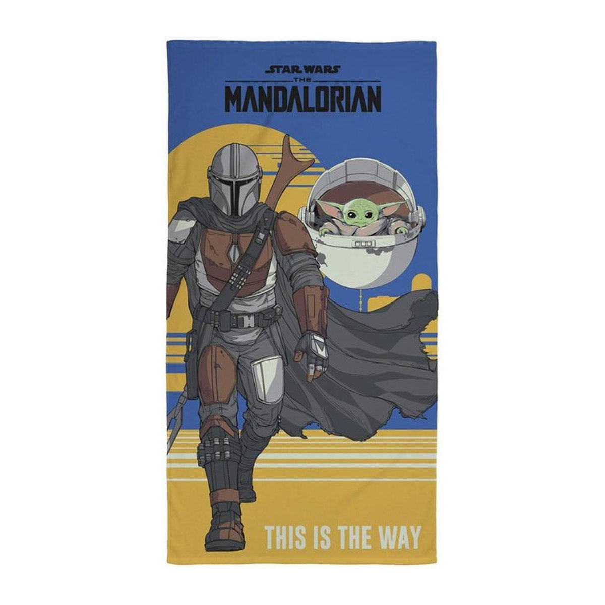 Star Wars: The Mandalorian Dies ist der Weg Handtuch schwarz One Size - Bild 1