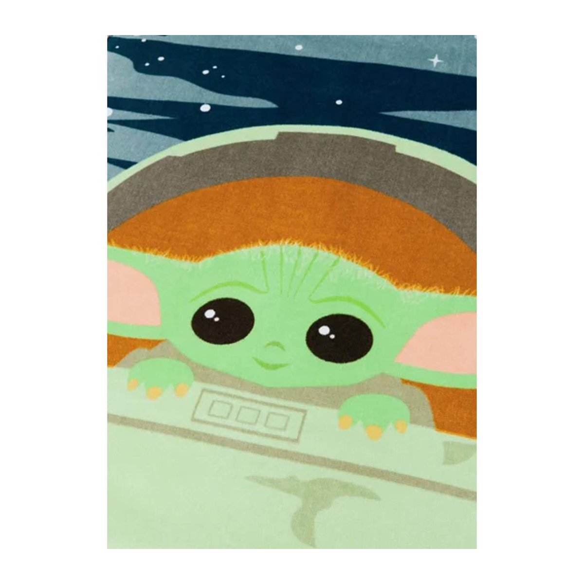 Star Wars: The Mandalorian Handtuch mit Baby Yoda in Blau/Orange, One Size - Bild 2