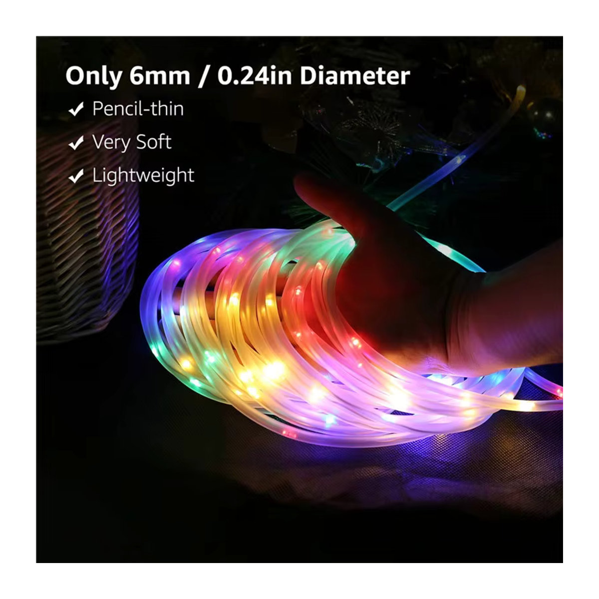 Stargirl LED Lichterkette Bunt mit Timer und 8 Modi, wasserdicht für drinnen und draußen - Bild 2