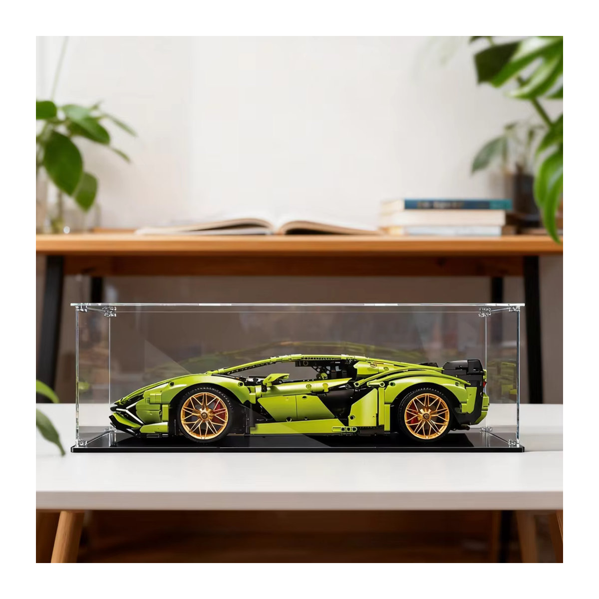 Staubdichte Acryl-Displaybox von YI ZHAN Store für Lego 42115, transparente Vitrine für Modellautos, B/H/T: 62 x 30 x 20 cm - Bild 2