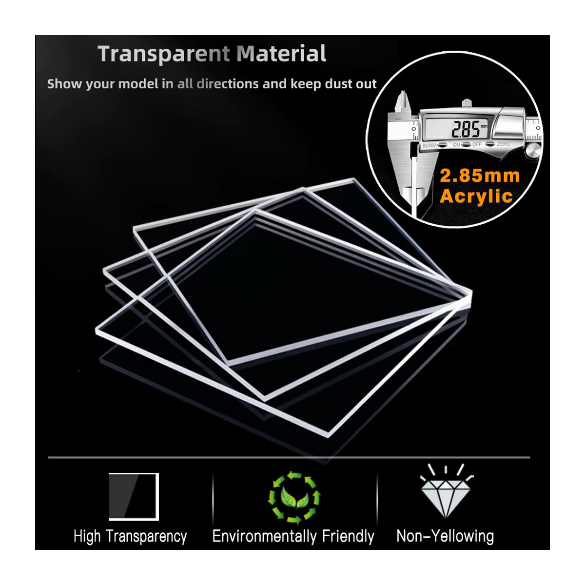 Staubdichte Acryl-Displaybox von YI ZHAN Store für Lego 42115, transparente Vitrine für Modellautos, B/H/T: 62 x 30 x 20 cm - Bild 4