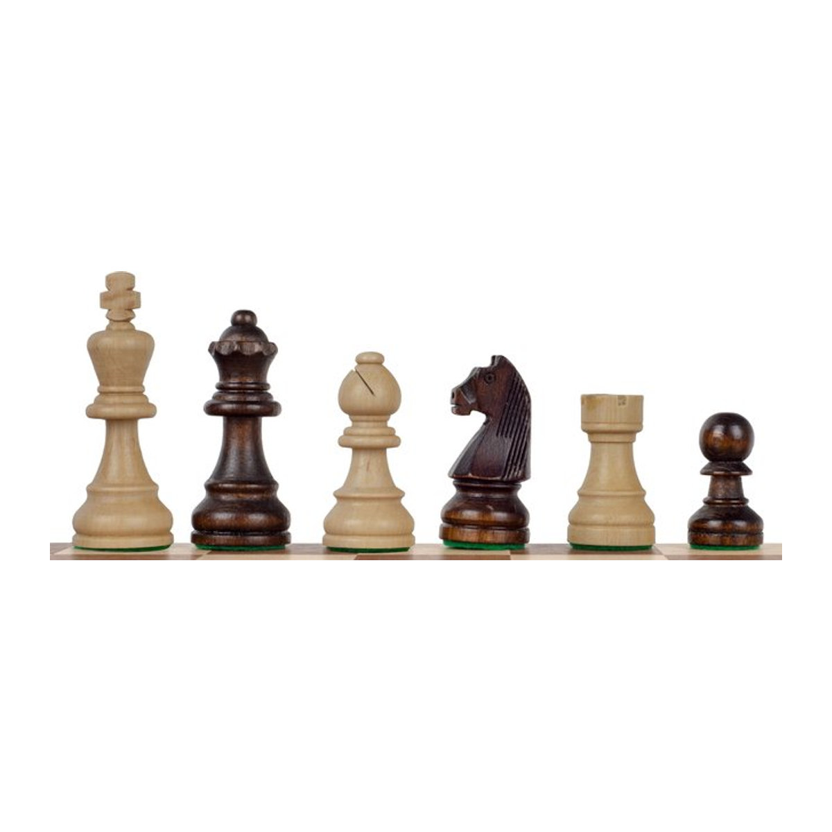 Staunton Schachfiguren Nr. 5 aus Hainbuche Holz mit zusätzlichen Damen von Super Merchant - Bild 1