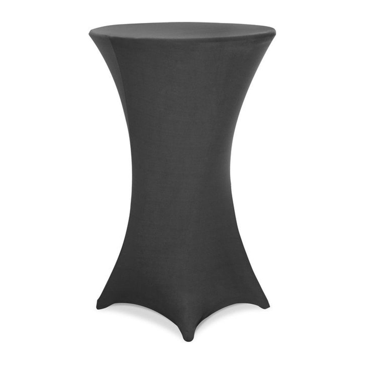 Stehtischhusse Detex in Anthrazit Grau Durchmesser: 80 cm - Bild 1
