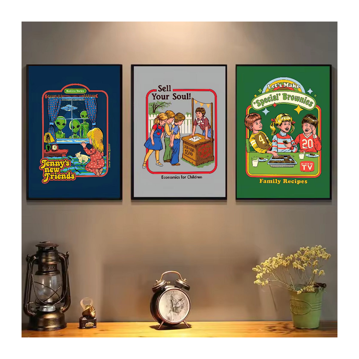 Steven Rhodes Kunst Poster Vintage Ästhetische Wanddekoration Mehrfarbig aus Papier - Bild 3