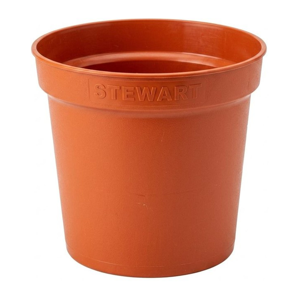 Stewart Blumentopf aus Kunststoff in Orange, Durchmesser: 17,78 cm - Bild 1