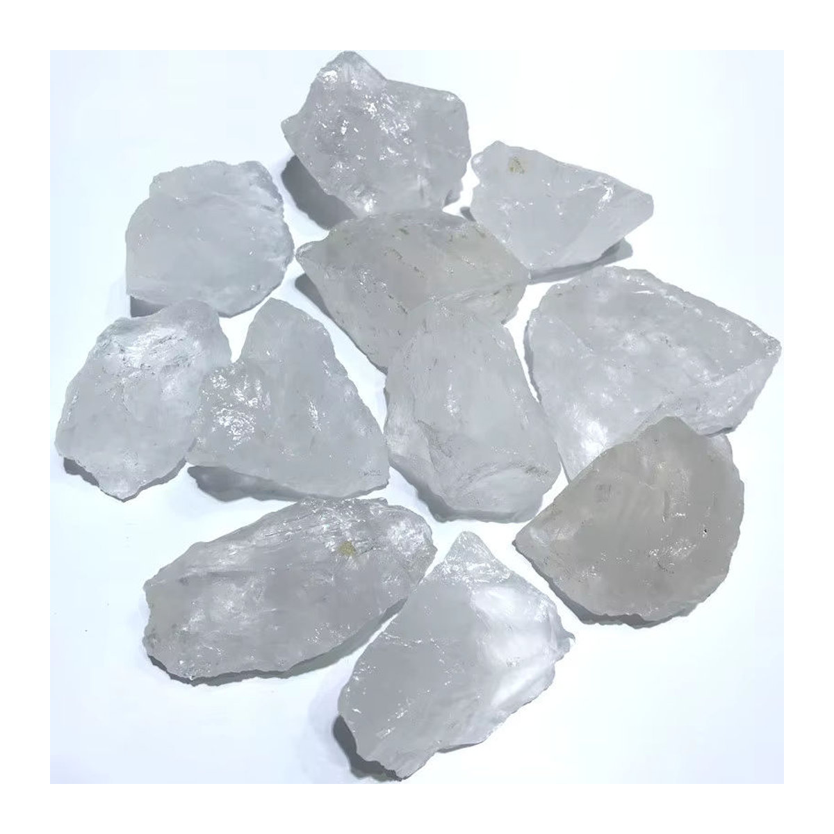 STONE BROTHERS Weißer Quarzkristallstein als natürlicher Bergchip, 100 g, transparent - Bild 3