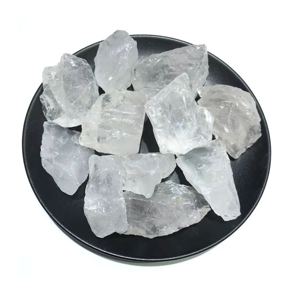 STONE BROTHERS Weißer Quarzkristallstein als natürlicher Bergchip, 100 g, transparent - Bild 4