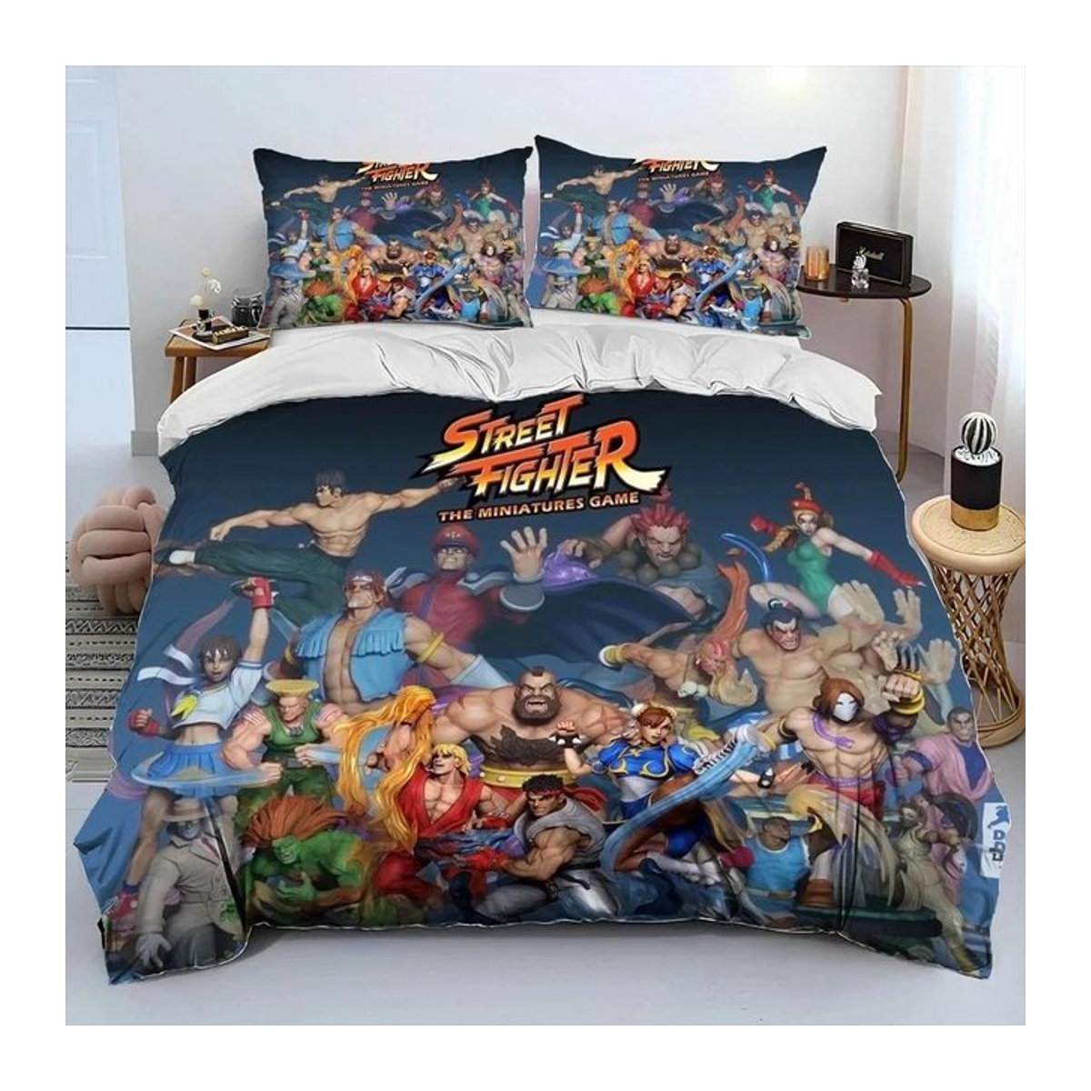 Street Fighter Retro Gamer Bettwäsche Set Multicolor, 3-teilig, B/H: 135 x 200 cm - Bild 1