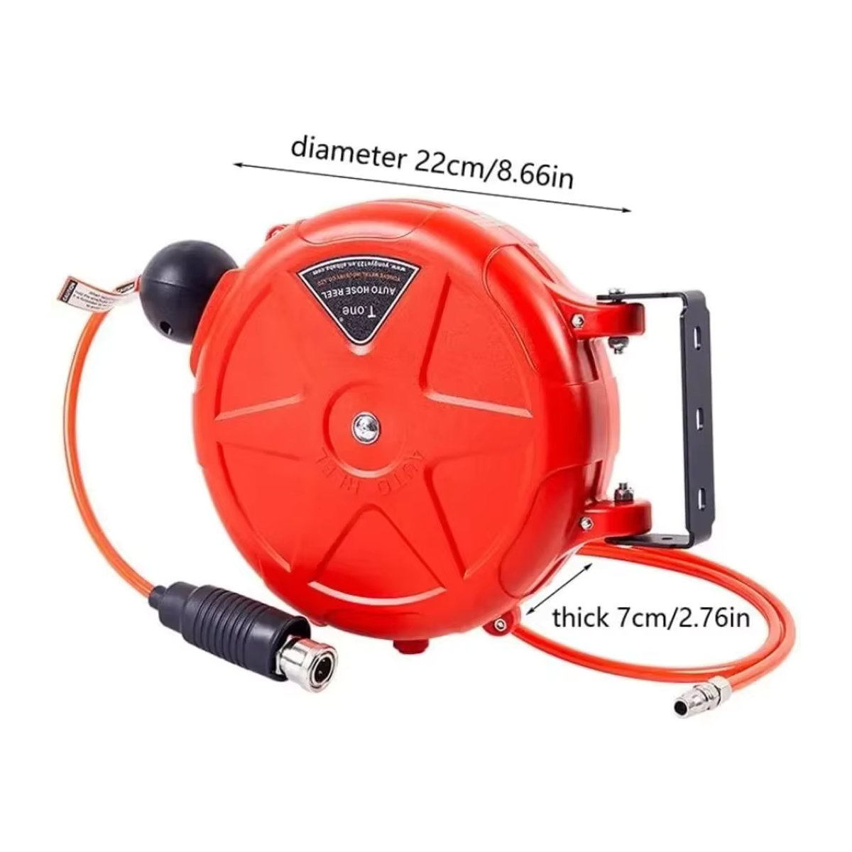 SUITU Automatische Versenkbare Schlauchrolle Wandhalterung für 8mm Hochdruckschläuche zur Gartenbewässerung und Autowäsche - Bild 4