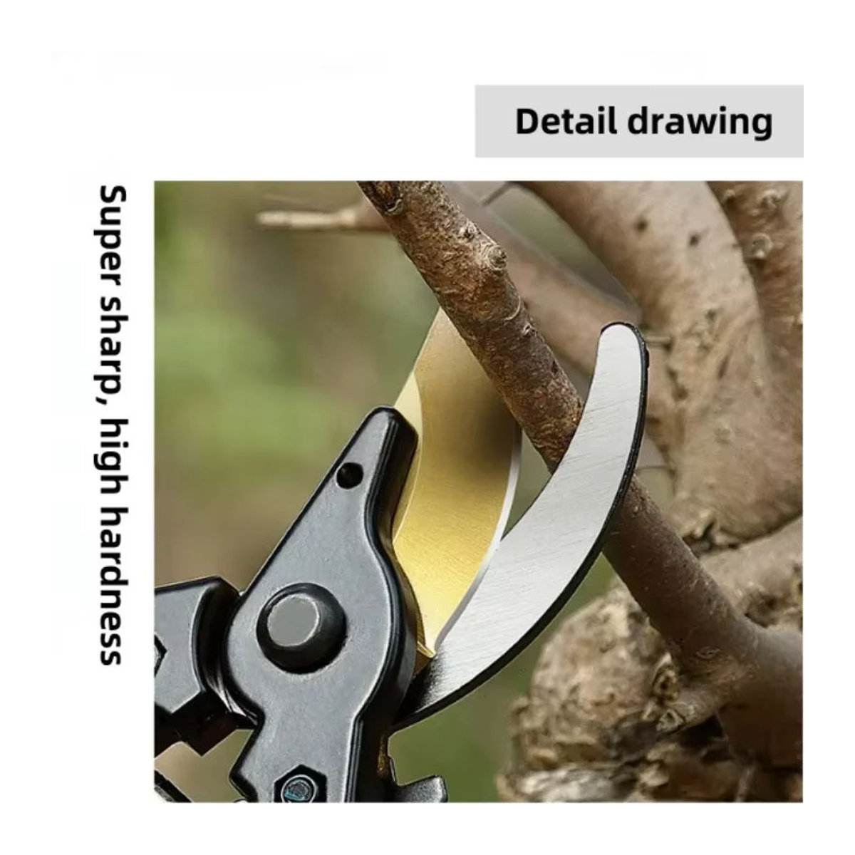 SUITU SK5 Obstbaumschere Gartenschere zum Schneiden von Zweigen und Blumen sowie zum Obstpflücken für den Außenbereich - Bild 6