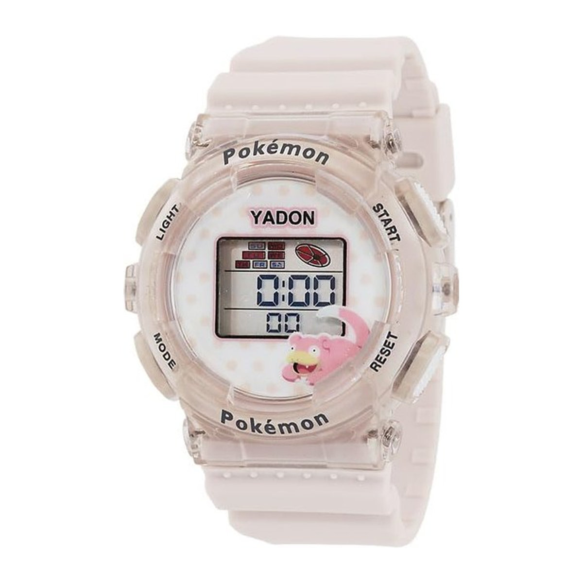 Sun Flame Digitale Pokémon Flegmon Uhr mit EL-Zeitanzeige in Rosa für Unisex - Bild 1