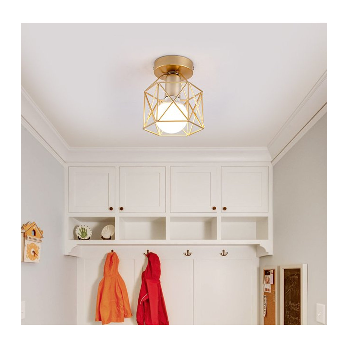 SUNMEIYI Deckenlampe im Nordic Minimalismus Design aus Metall in Gold - Bild 1