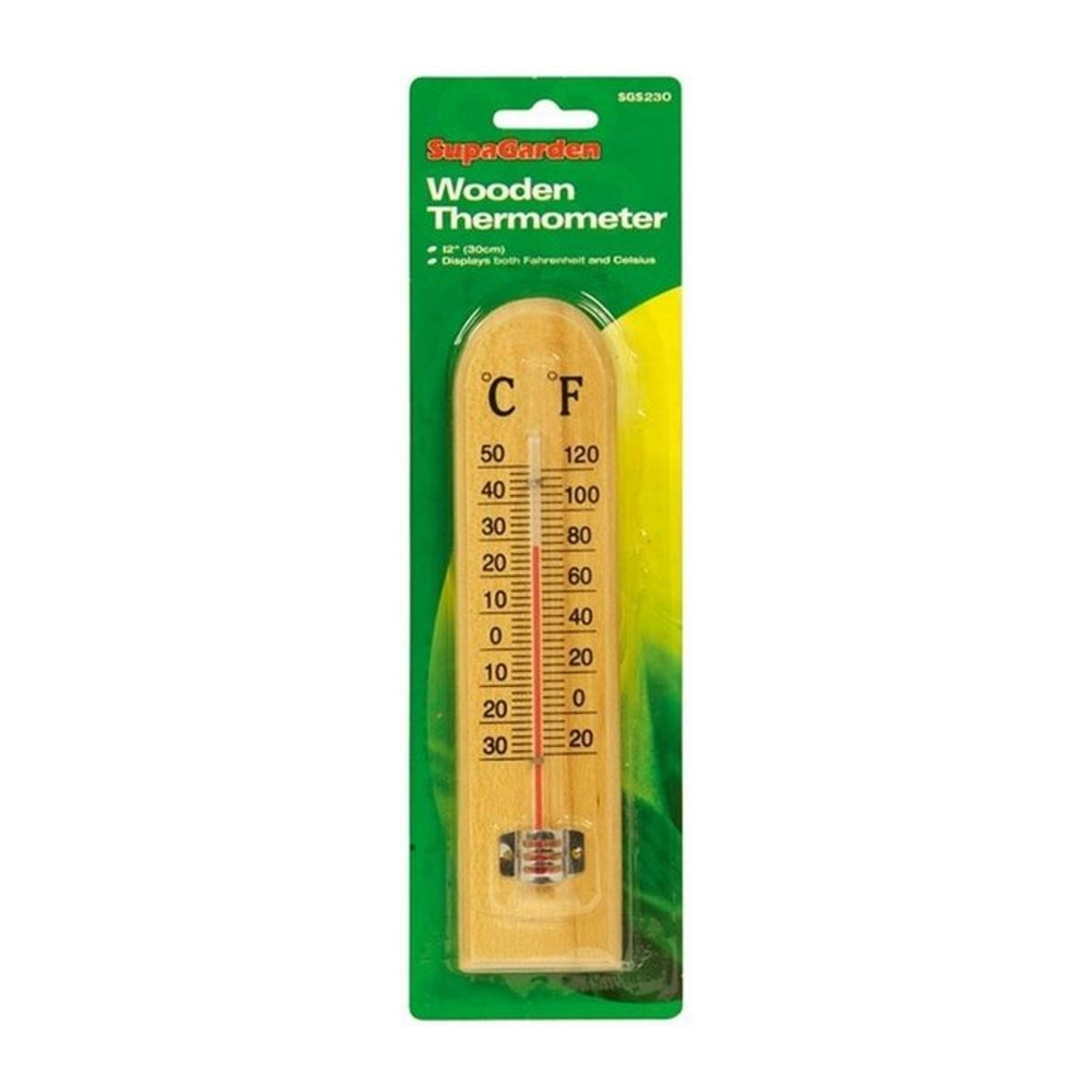 SupaGarden Holzthermometer braun, Höhe: 30 cm - Bild 1