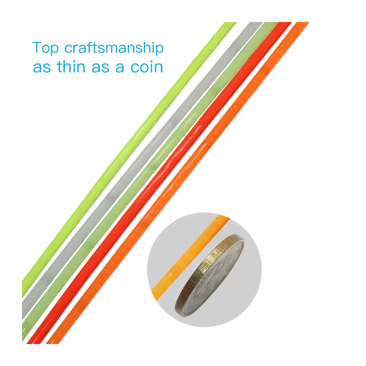Superdünner COB-LED-Streifen in Farbe mit 2,7 mm Dicke für Raumdekoration und Auto-FOB, flexibler LED-Lichtstreifen zur Hintergrundbeleuchtung - Bild 2