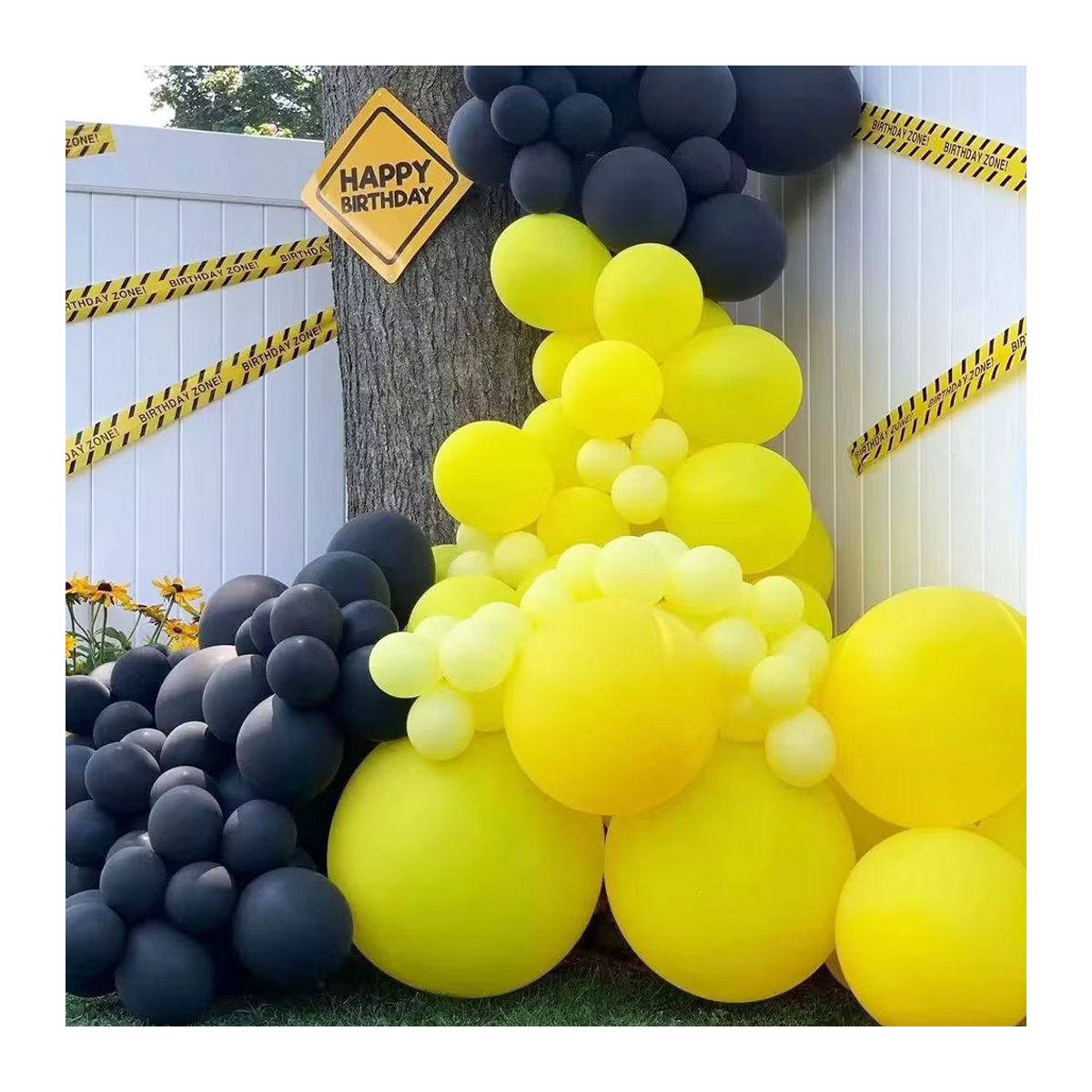 Surpsea Luftballon-Girlande Set in Schwarz und Gelb für Biene-Themenpartys, Geburtstage und Hochzeiten - Bild 4