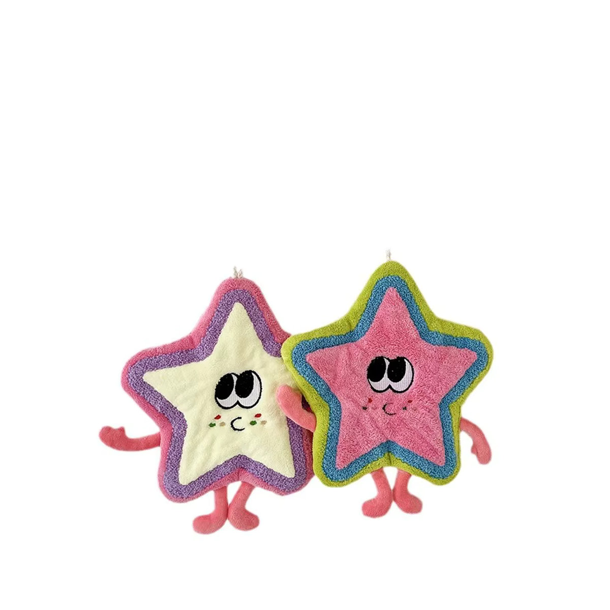 Süßes Cartoon Star Handtuch aus Frottee in Pink für Küche und Bad - Bild 2
