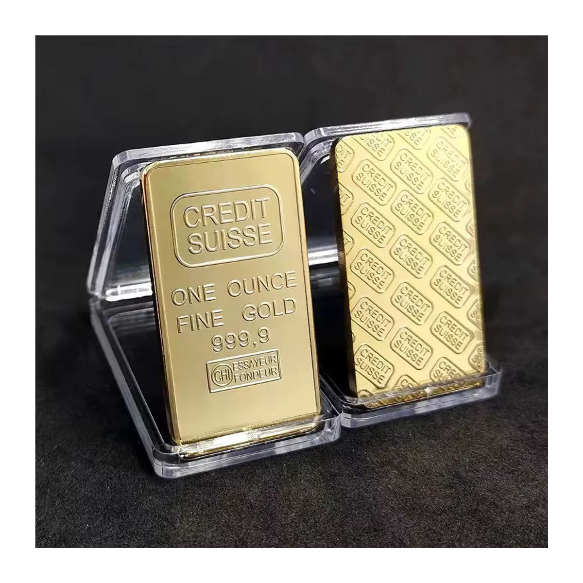 Sussie Vergoldeter Kreditbarren 1 OZ Dekoration in Gold - Bild 2