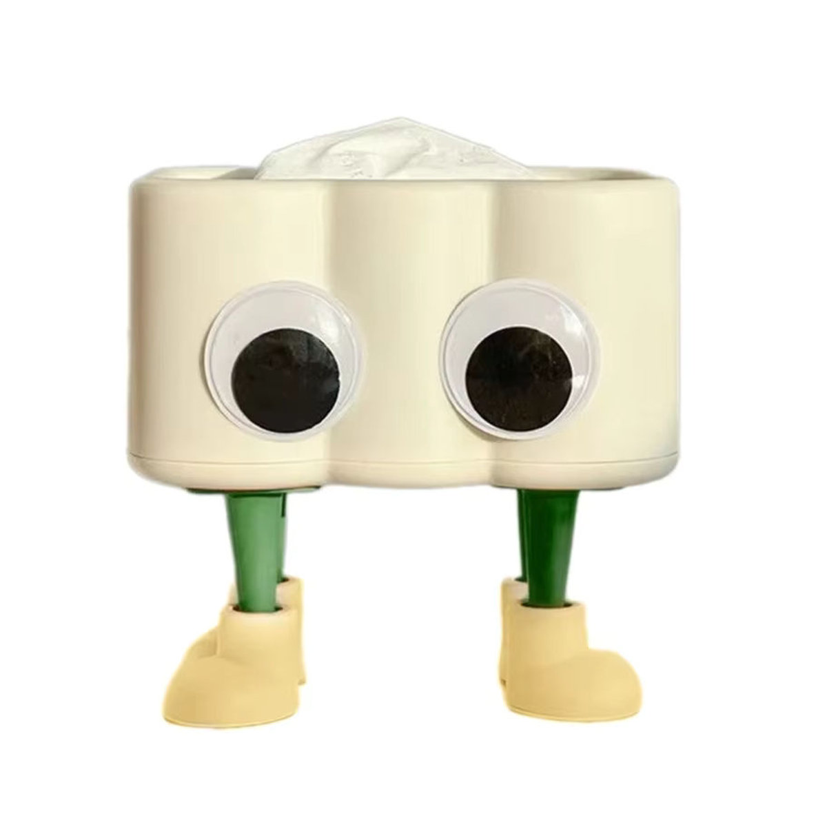 Sweet Eye Tissue Spender Set PDQ aus Kunststoff in Grün und Creme - Bild 3