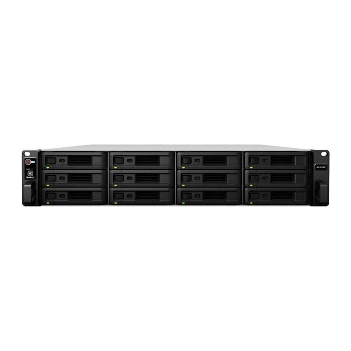 Synology RX1217RP Speichergehäuse in Schwarz mit 12 SATA-600 Schächten für die 2U Rack-Montage - Bild 1