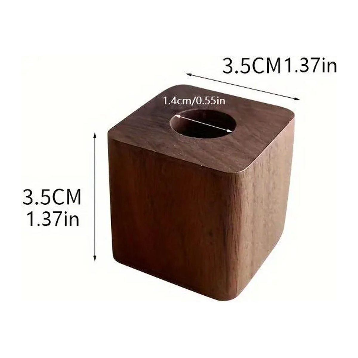 SZ-Damai Wandmontierter Stifthalter aus Massivholz in Nussbaum Braun im Skandinavischen Design - Bild 1
