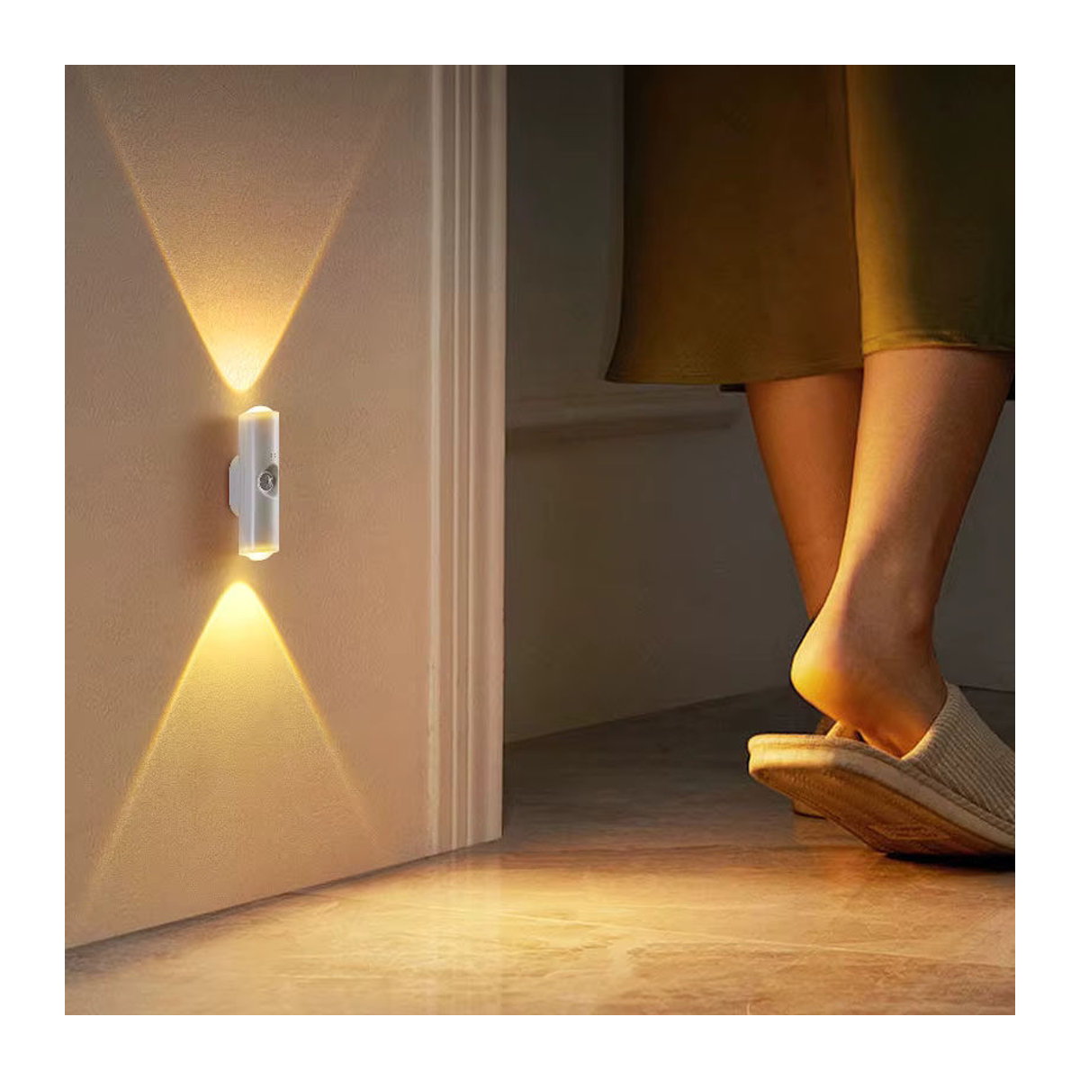 Szaoju Smart LED Nachtlicht mit RGB-Gradienten und magnetischem Bewegungsmelder, wiederaufladbare Wandleuchte in Weiß und Bunt für Schlafzimmer, Badezimmer und Schrank - Bild 2