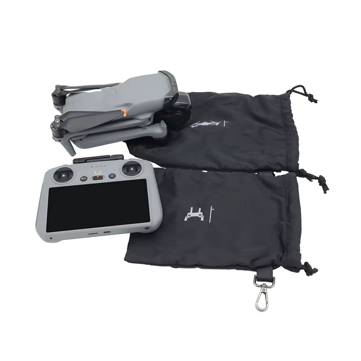 SZKOSTON Aufbewahrungstasche für DJI Mini 4 Pro Mini 3 Pro Mavic Air 2 und Mavic Mini 2 mit Fernbedienung und Akkus, Schwarz - Bild 5