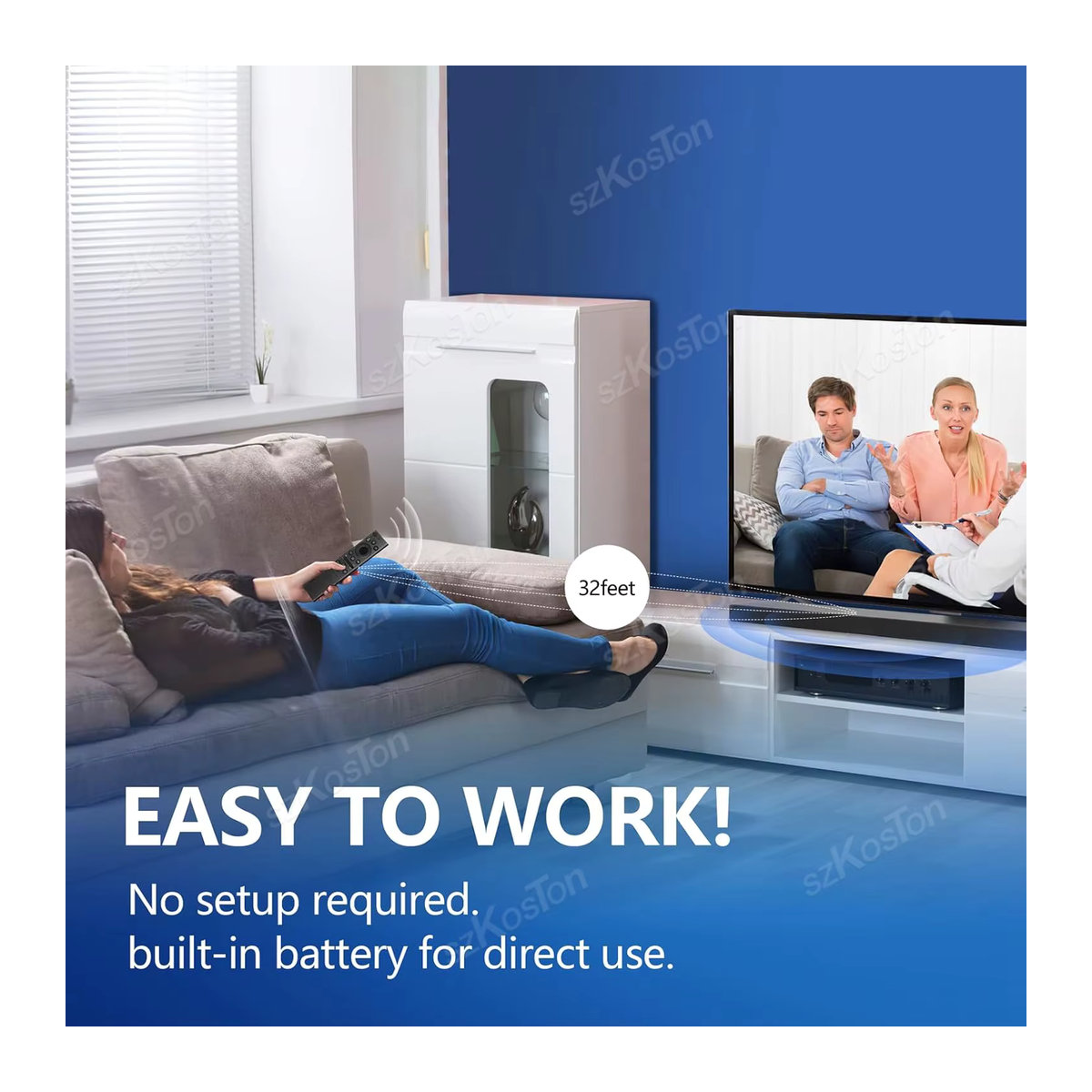 SZKOSTON Ersatz-Sprachfernbedienung BN59-01385A für Samsung Smart TVs, Solar-Ladefernbedienung für Samsung 4K 8K QLED, Schwarz - Bild 6