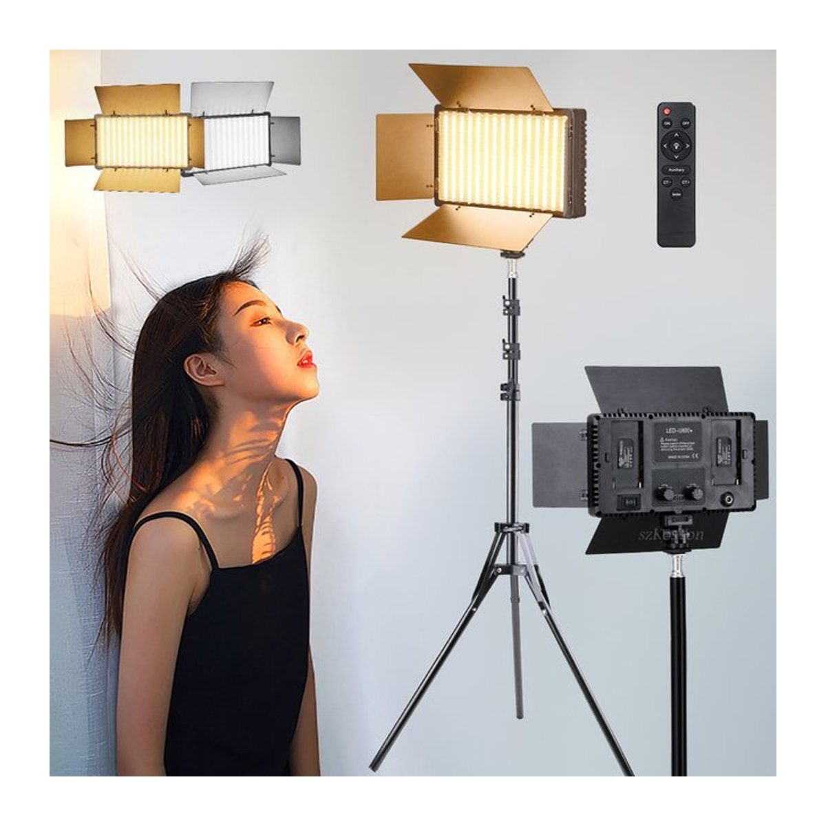 SZKOSTON U600 LED-Fotostudioleuchte 40W tragbares Videoaufnahme-Panel für Gaming und Live-Video-Beleuchtung - Bild 1