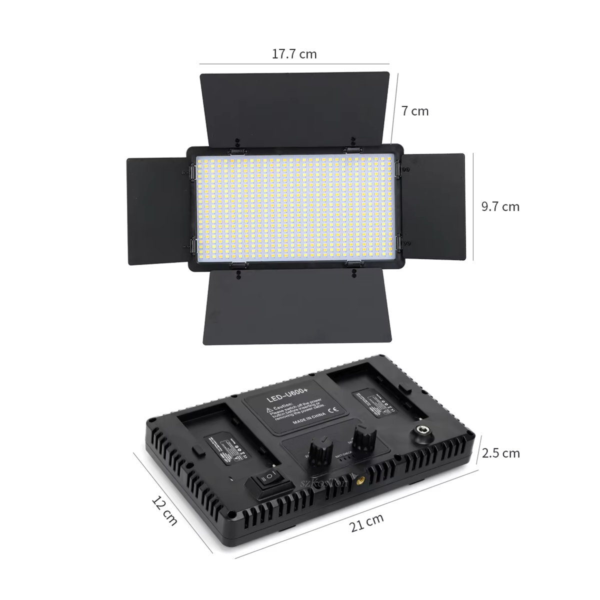 SZKOSTON U600 LED-Fotostudioleuchte 40W tragbares Videoaufnahme-Panel für Gaming und Live-Video-Beleuchtung - Bild 2