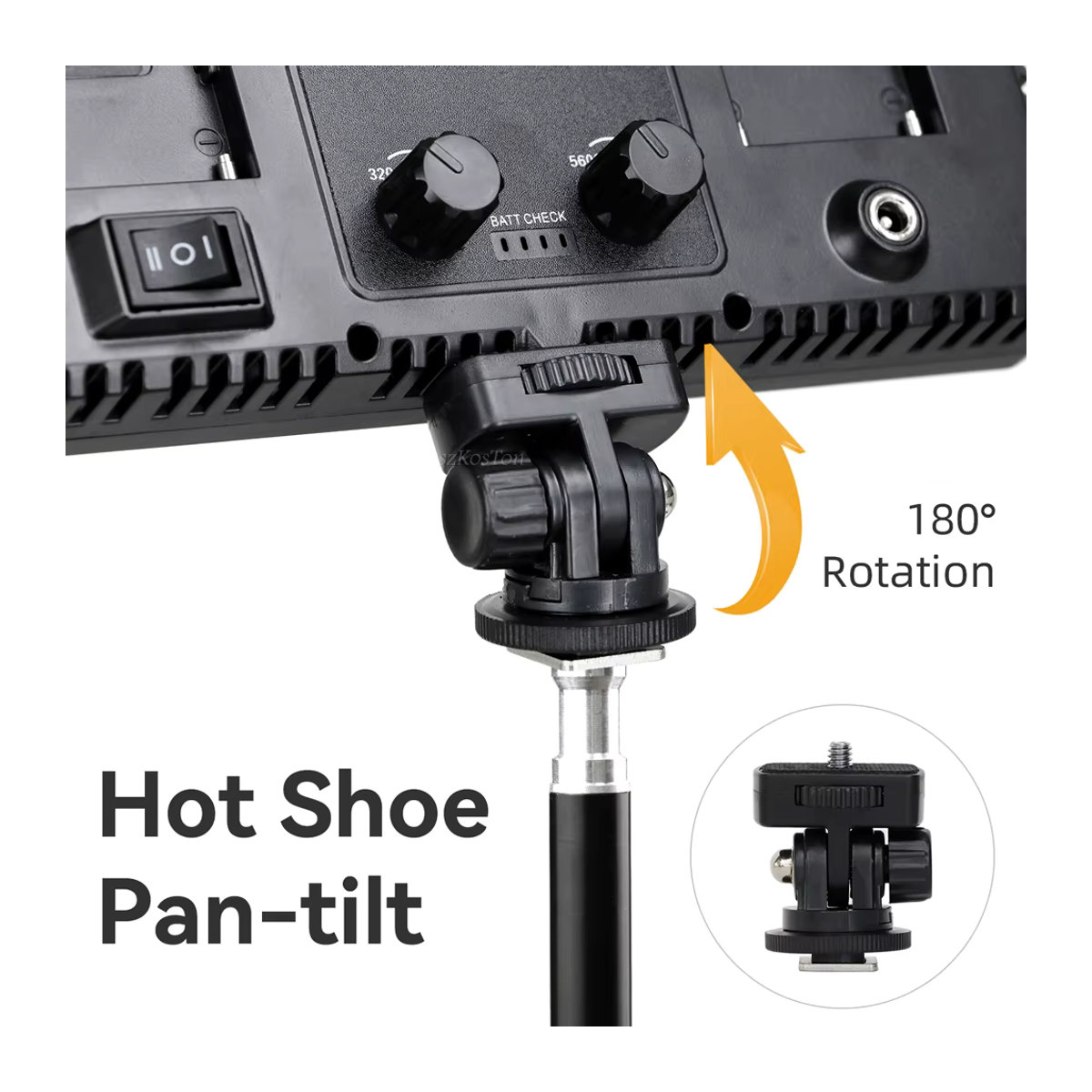 SZKOSTON U600 LED-Fotostudioleuchte 40W tragbares Videoaufnahme-Panel für Gaming und Live-Video-Beleuchtung - Bild 3