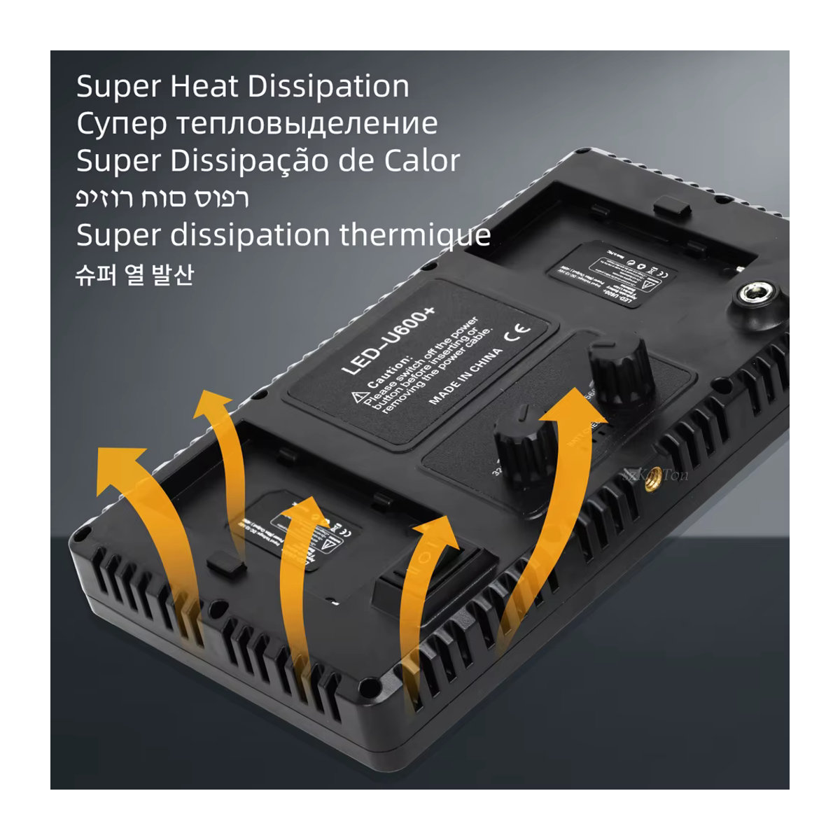 SZKOSTON U600 LED-Fotostudioleuchte 40W tragbares Videoaufnahme-Panel für Gaming und Live-Video-Beleuchtung - Bild 4