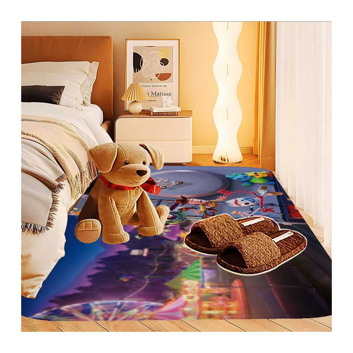 T-Toy S-Story Küchenmatte im nordischen Stil, rutschfeste Fußmatte für Wohnzimmer, Schlafzimmer oder Balkon, B/T: 60 x 90 cm - Bild 5