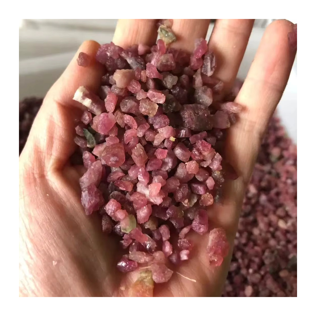 TAIHESJ Rosa Turmalin Kies Chips - Bild 5