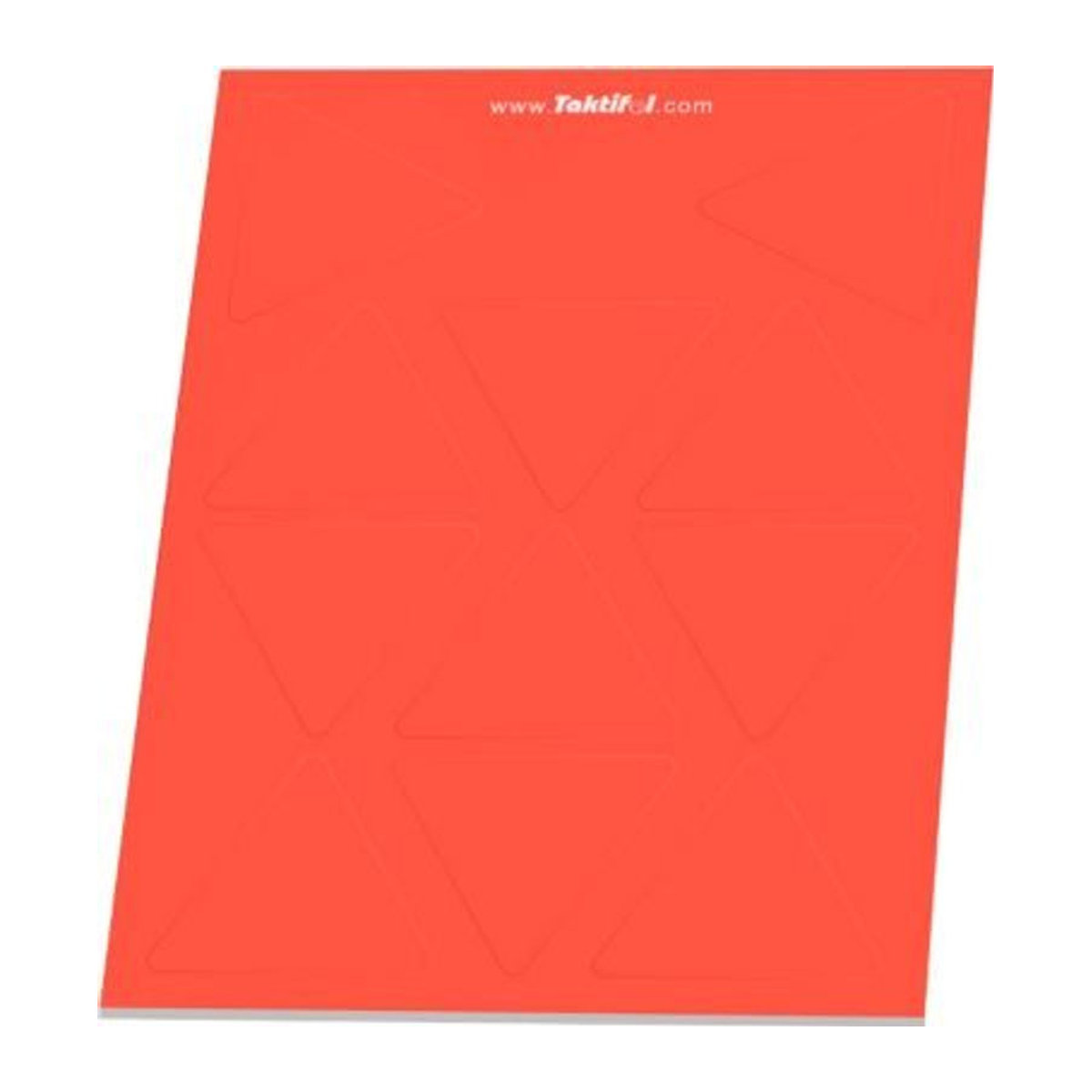 Taktifol Taktische Zeichen Spielesymbole Dreieck, rot, 11 Stück, selbsthaftend und trocken abwischbar beschriftbar - Bild 1
