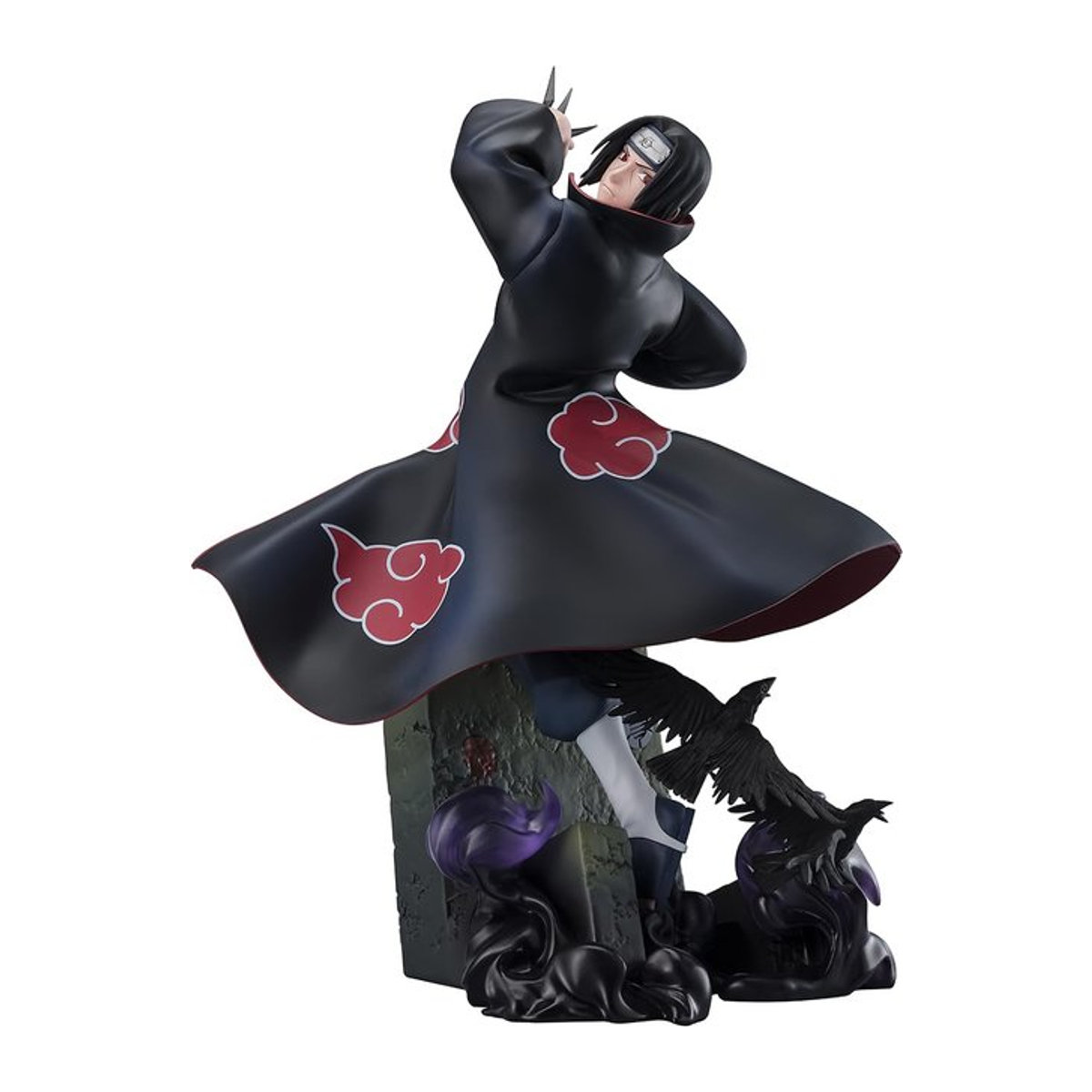 TAMASHII NATIONS Figuarts ZERO Naruto Shippuden Uchiha Itachi Mangekyo Sharingan Licht und Dunkelheit Anime Figur in Schwarz, Höhe: 24 cm - Bild 1