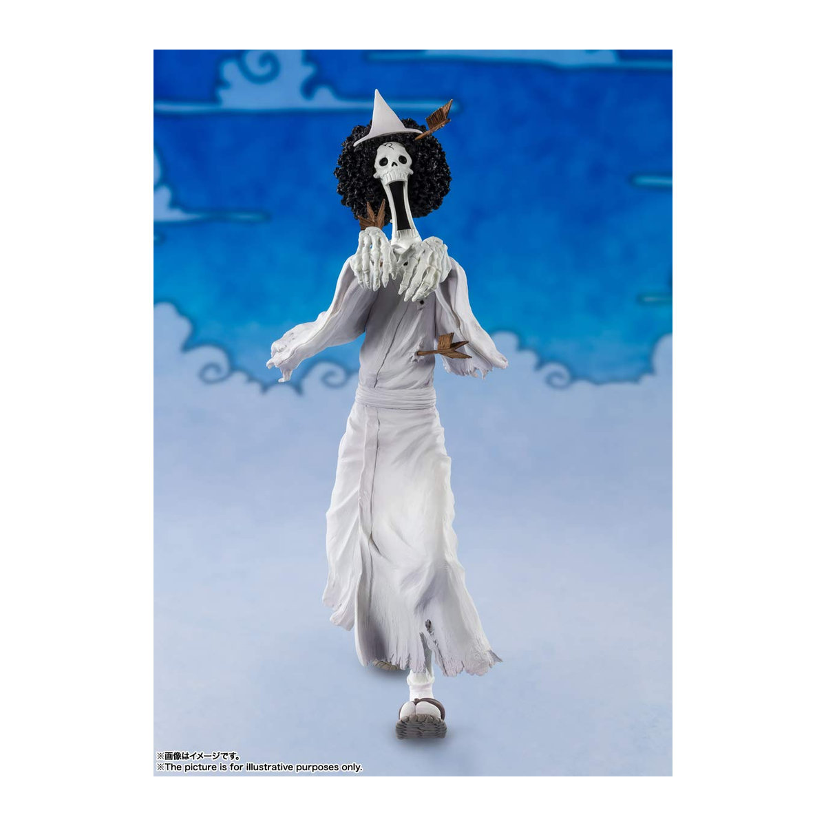 TAMASHII NATIONS Figuarts ZERO ONE PIECE Brook (Honekichi) Anime Figur in Weiß - Bild 2