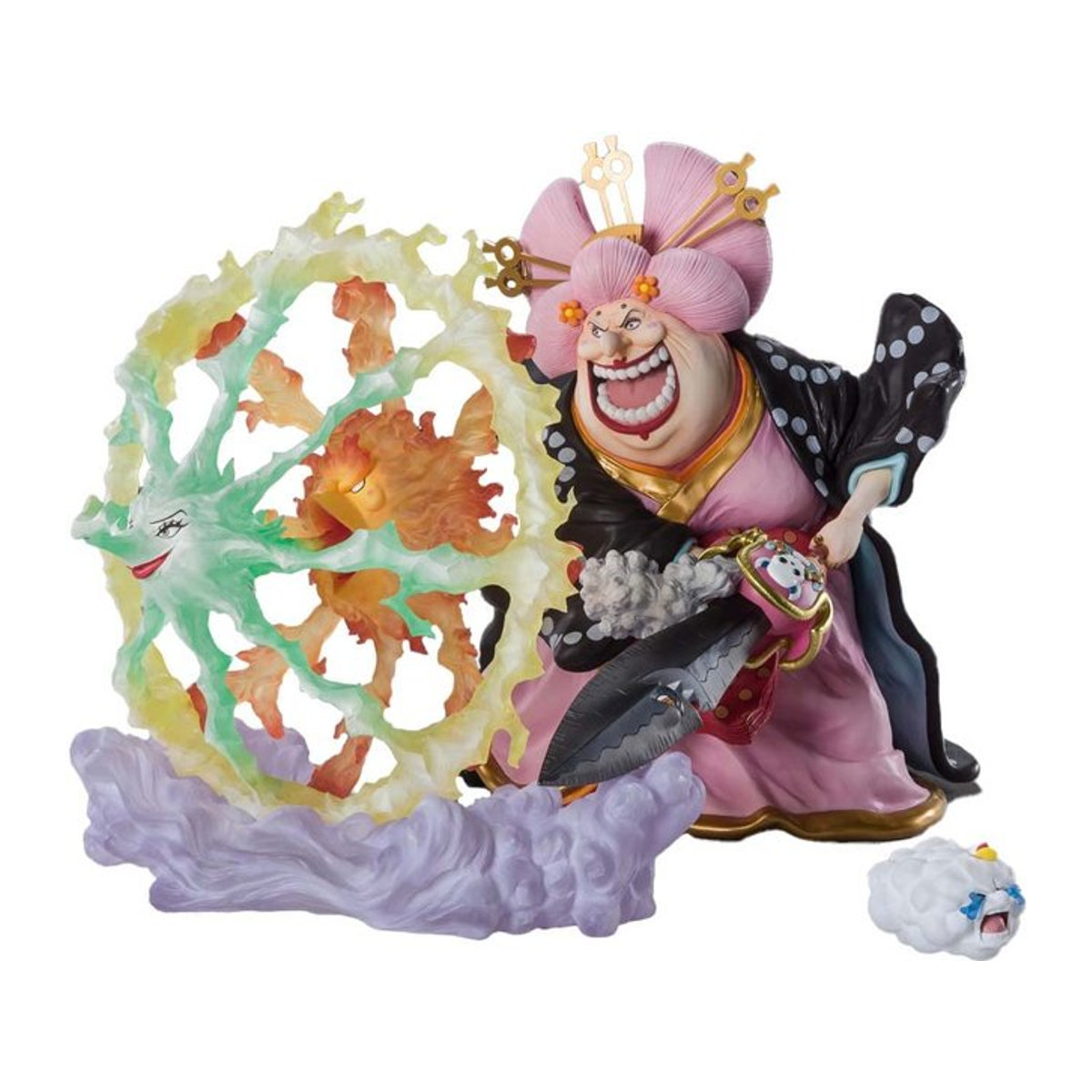 TAMASHII NATIONS FiguartsZERO ONE PIECE Fierce Charlotte Linlin Onigashima Monster Komplettfigur, Farbe: rosa/multicolor, Höhe: 31,0 cm - Bild 1