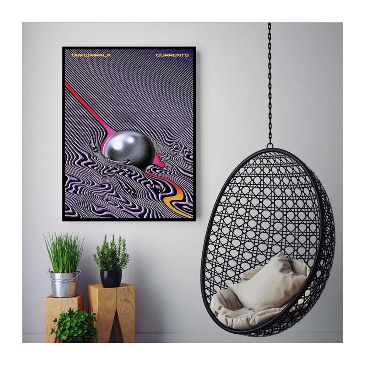 Tame Impala Psychedelic Poster Leinwand Wandbild für dein Wohnzimmer, mehrfarbig, B: 120 cm, H: 70 cm - Bild 2