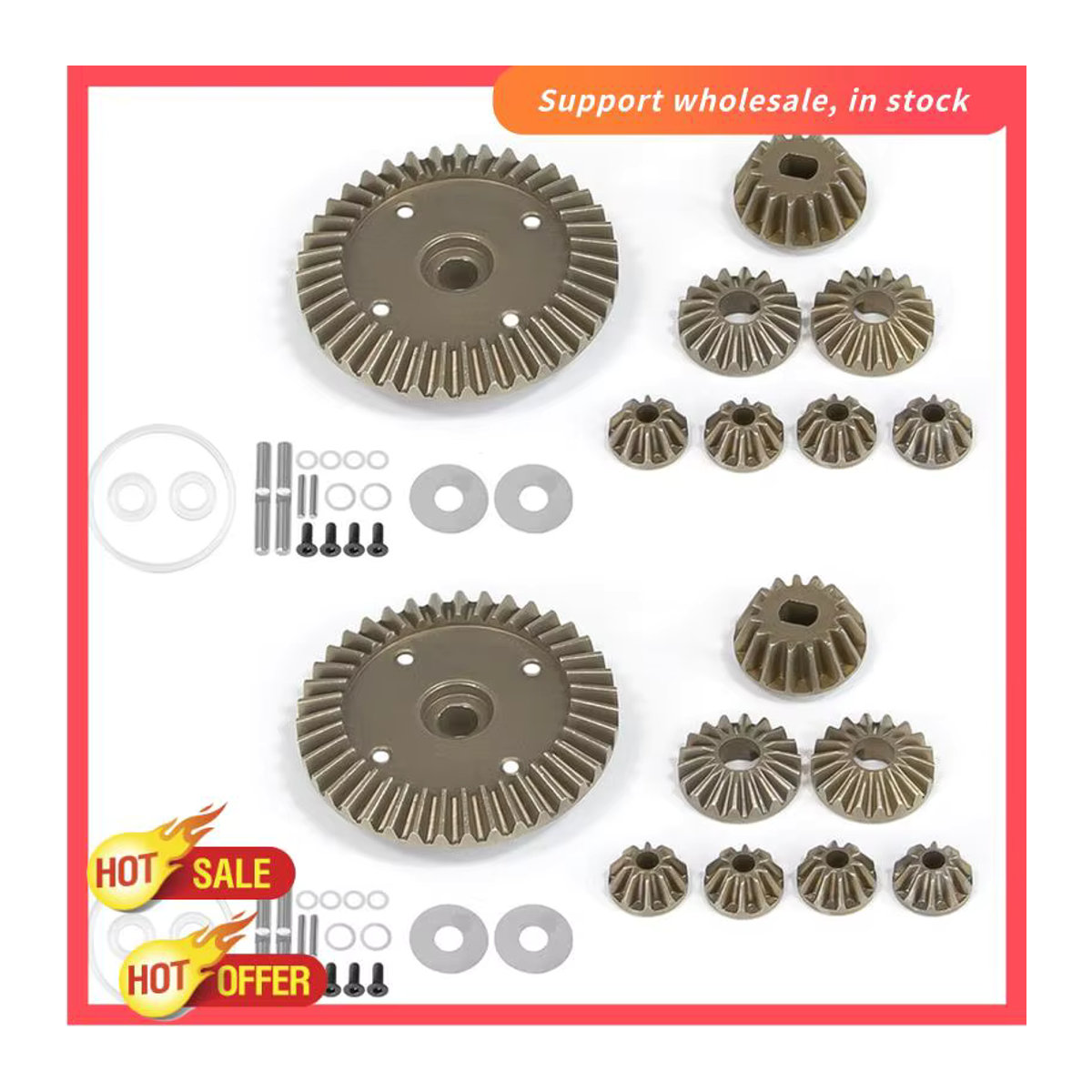 Tamiya Differential Getriebe Upgrade Kit für RC Autos in Alufarben (22049) für TT02, XV02, MB01, BT01, XM01 - Bild 5
