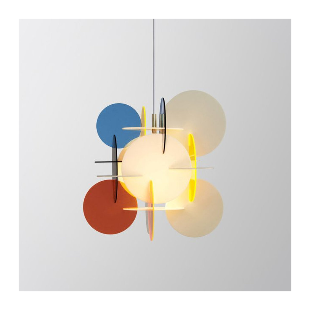 TAONUANSHU Pendelleuchte Nordic Bunte Acryl Hängelampe für Esszimmer und Schlafzimmer E27 - Bild 1