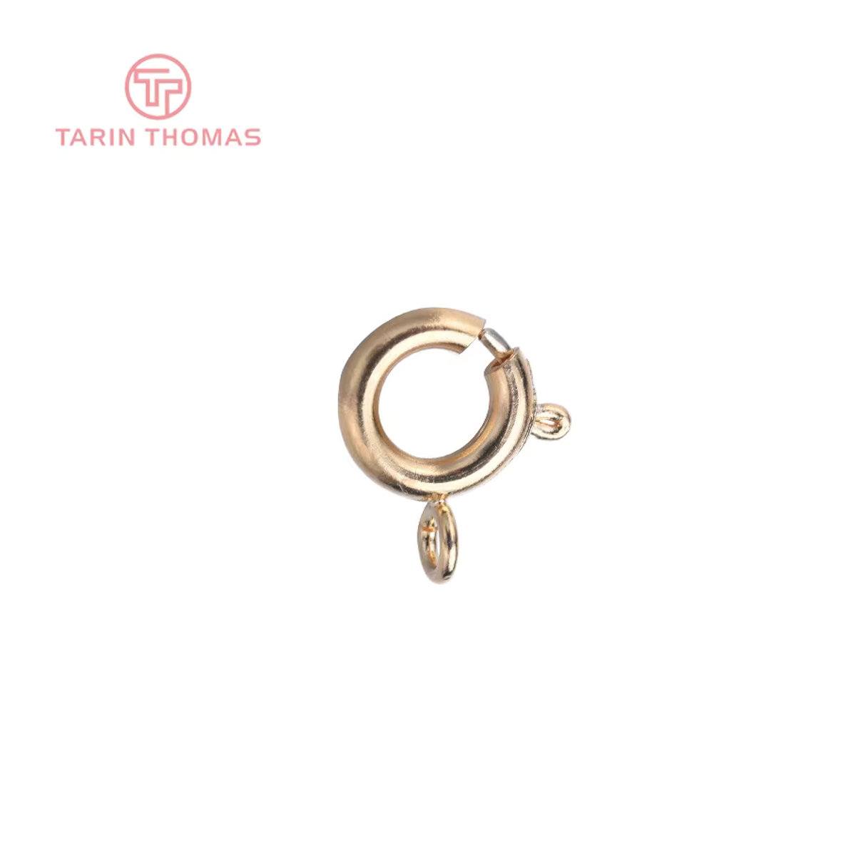 TARIN THOMAS 20er Set Runde Messing Federverschlüsse für DIY Schmuck in Gold, Rosa und Gelb mit 5 mm bis 7 mm Durchmesser - Bild 2