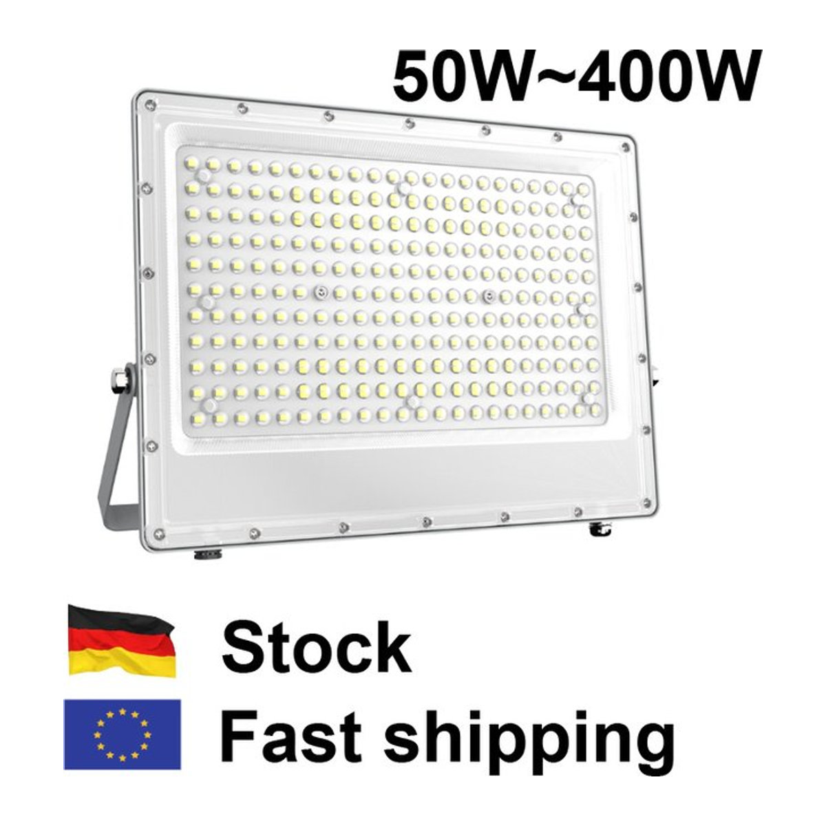 Tayire LED Außenstrahler 400W IP65 Wasserdicht Kaltweiß Silber - Bild 1