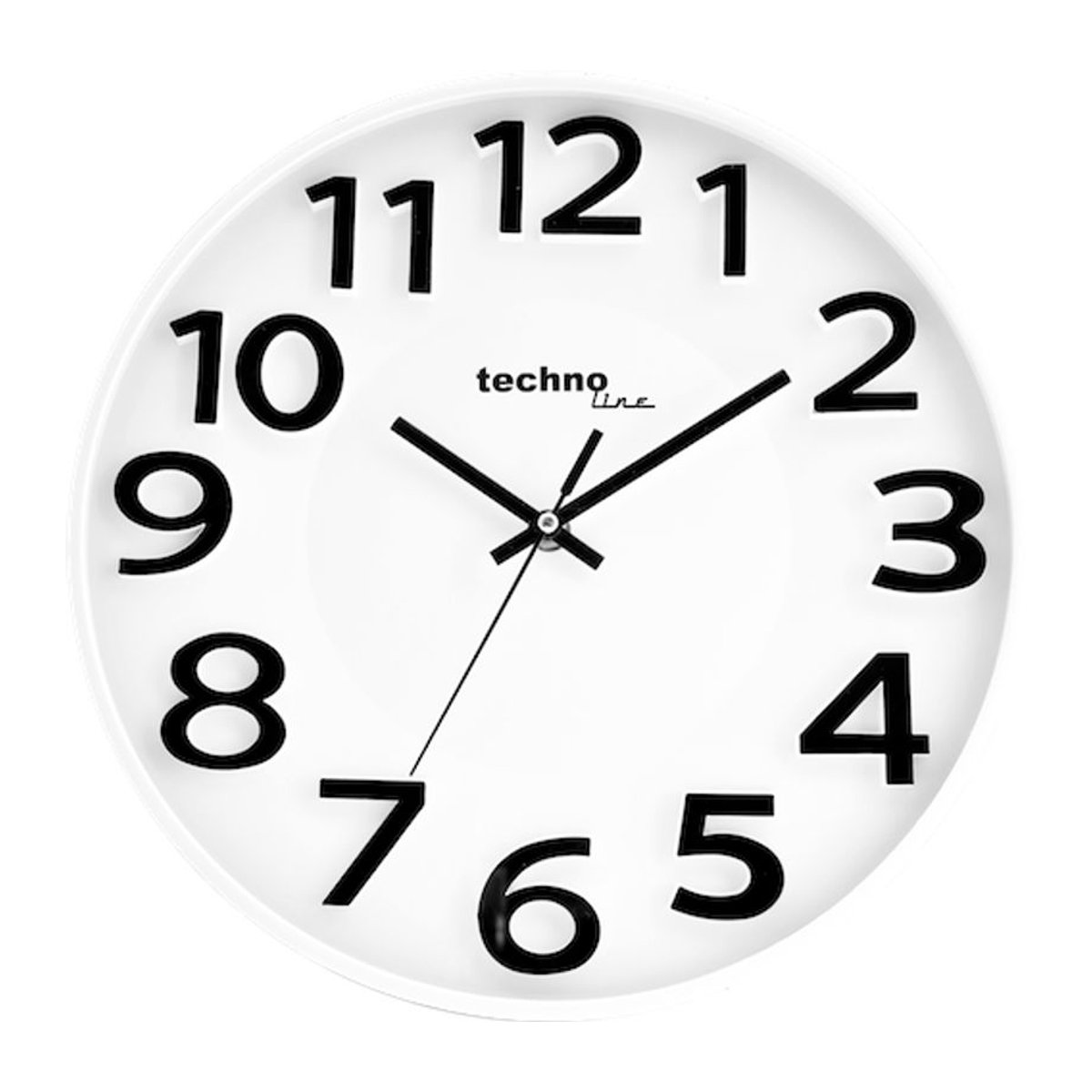 Technoline WT 4100 Quarzwanduhr, analog, rund, weiß, Durchmesser: 30 cm - Bild 1