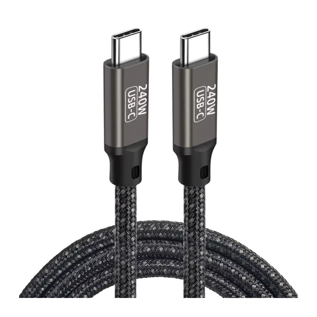 TECVASION USB-C zu USB-C Kabel Schwarz, 240W PD, USB 3.1 mit 480Mbps Datenübertragung und 48V/5A Schnellladefunktion für MacBook, Samsung und Huawei - Bild 6