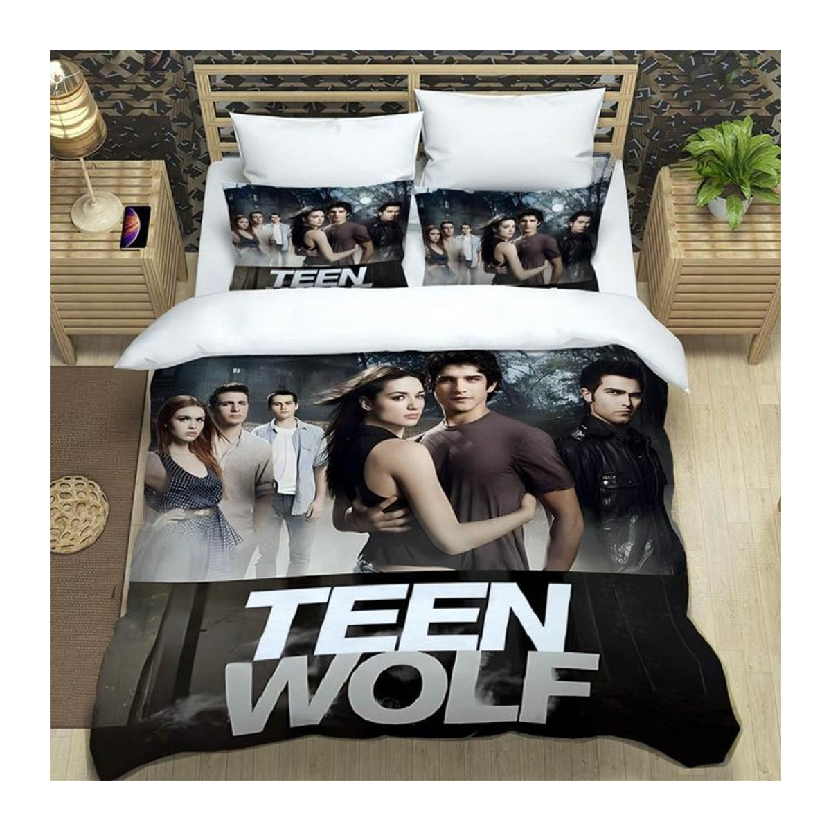 Teen Wolf Bettwäsche Set mit Reißverschluss für Einzelbetten, B/B: 135 x 200 cm - Bild 1